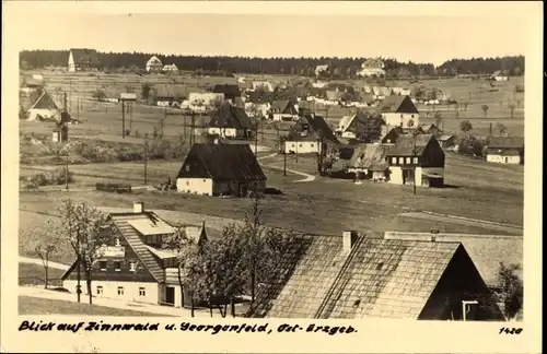 Foto Ak Zinnwald Georgenfeld Altenberg im Erzgebirge, Ortsansicht