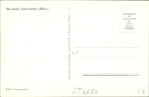 Ak Bad Lobenstein Thüringen, Teilansicht