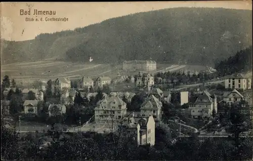 Ak Ilmenau in Thüringen, Goethestraße, Panorama