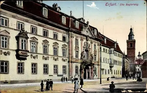 Ak Erfurt in Thüringen, Die Regierung