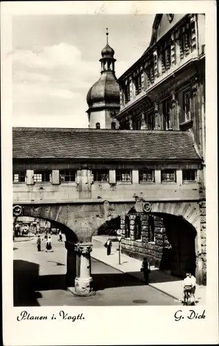 Ak Plauen im Vogtland, Teilansicht der Stadt, Johanniskirche