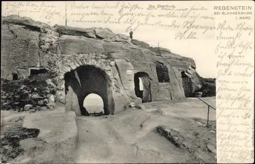 Ak Blankenburg am Harz, Burg Regenstein