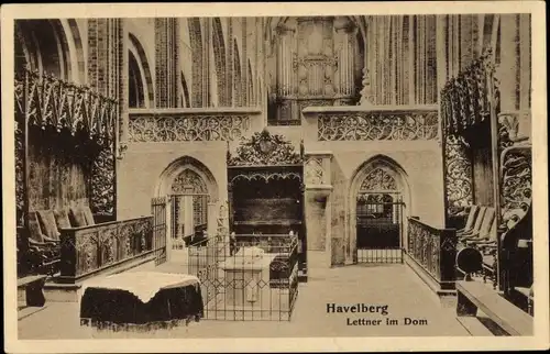 Ak Havelberg in Sachsen Anhalt, Lettner, Dom, Inneres