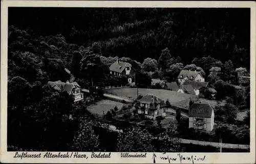 Ak Altenbrak Thale im Harz, Bodetal, Villenviertel