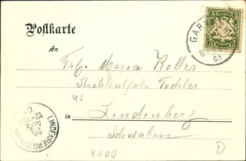 Ak Garmisch Partenkirchen in Oberbayern, Wettersteingebirge, Zugspitze