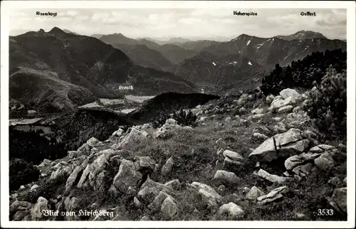 Ak Kreuth am Tegernsee Oberbayern, Hoherspitze, Guffert, Panorama