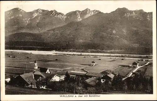 Ak Wallgau Oberbayern, Isar, Schöttlkar