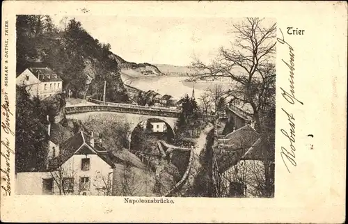 Ak Trier an der Mosel, Napoleonsbrücke