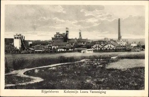 Ak Eygelshoven Kerkrade Limburg Niederlande, Kohlebergwerk Laura Vereeniging