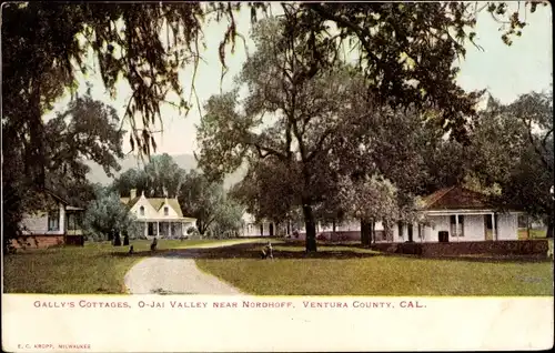 Ak Gally's Cottage Ventury County Kalifornien USA, O-Jai Valley near Nordhoff