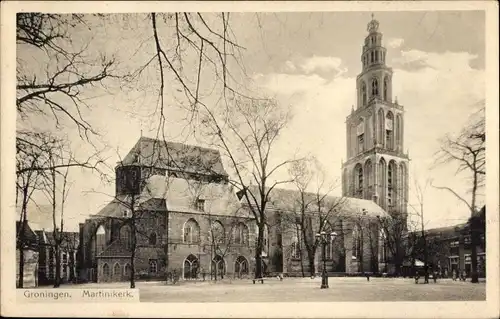 Ak Groningen Niederlande, Martinikirche