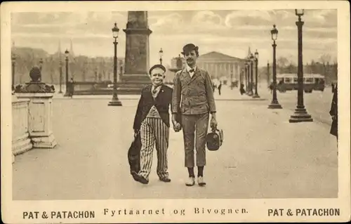 Ak Pat und Patachon, Schauspieler Carl Schenström, Harald Madsen