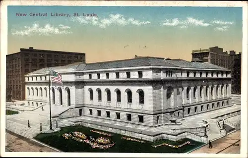 Ak St. Louis Missouri USA, Neue Zentralbibliothek