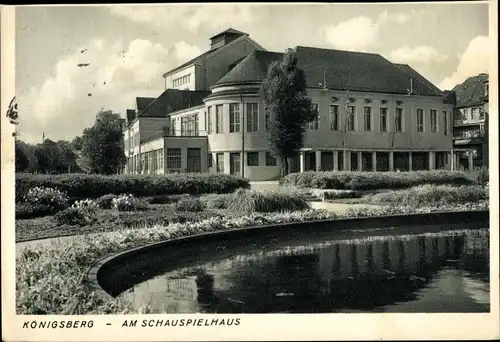 Ak Kaliningrad Königsberg Ostpreußen, Am Schauspielhaus