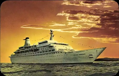 Ak Passagierschiff Island Princess