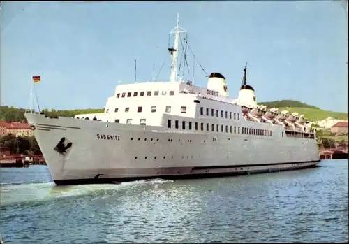 Ak Fährschiff Sassnitz, Ansicht Bug Backbord