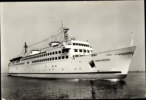 Ak Rostock Warnemünde, Fährschiff Warnemünde