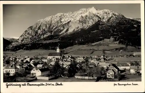 Ak Gröbming Steiermark, Gesamtansicht mit Kammspitze
