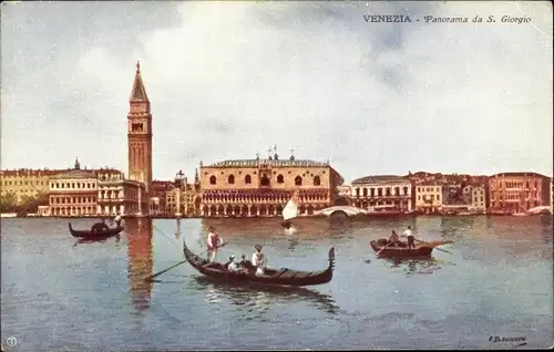 Künstler Ak Venezia Venedig Veneto, Panorama da S. Giorgio