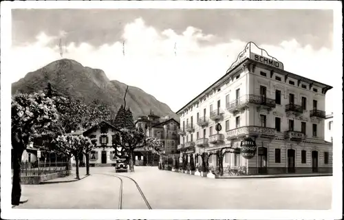 Ak Paradiso Lugano Kt. Tessin, Hotel Schmid, Restaurant