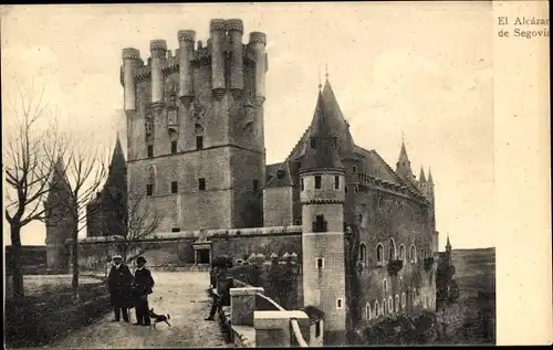 Ak Segovia Kastilien und Leon, Burg Alcázar