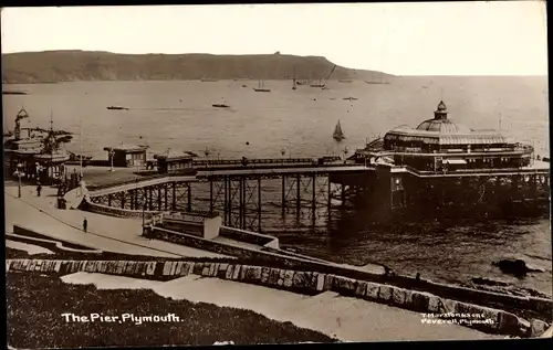 Ak Plymouth Devon England, Pier