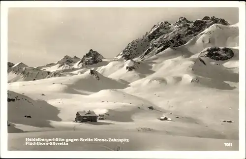 Ak Partenen Gaschurn in Vorarlberg, Silvretta, Heidelberger Hütte