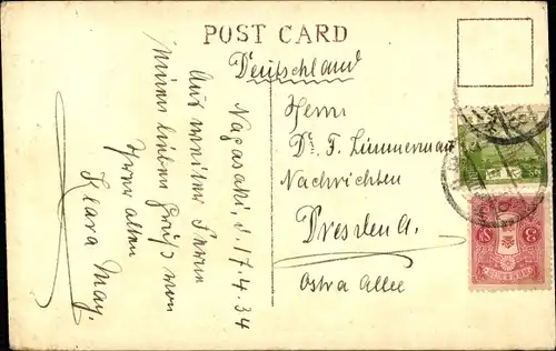 Künstler Ak Nagasaki Japan, Brücke