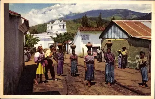 Ak Guatemala, Dorfpartie, Frauen