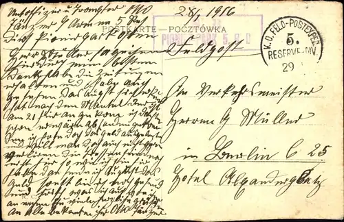 Litho Warszawa Warschau Polen, Sächsischer Garten