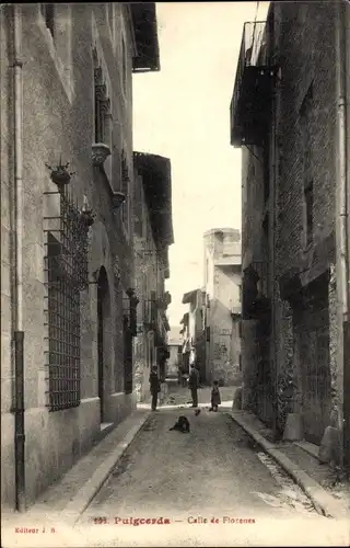Ak Puigcerdà Katalonien, Calle de Florenes