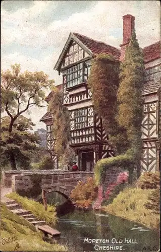 Künstler Ak Greasby Moreton North West England, Old Hall, Cheshire, Tuck 9323