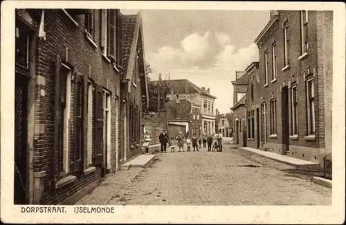 Ak IJsselmonde Rotterdam Südholland Niederlande, Dorpstraat