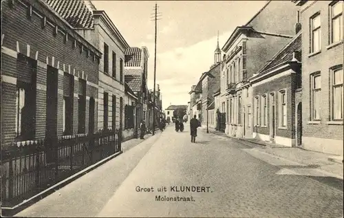 Ak Klundert Nordbrabant Niederlande, Molenstraat