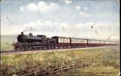 Ak Scotch Express der London, North Western Railway