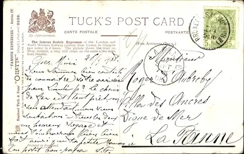 Ak Scotch Express der London, North Western Railway