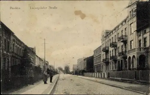 Ak Parchim in Mecklenburg, Ludwigsluster Straße