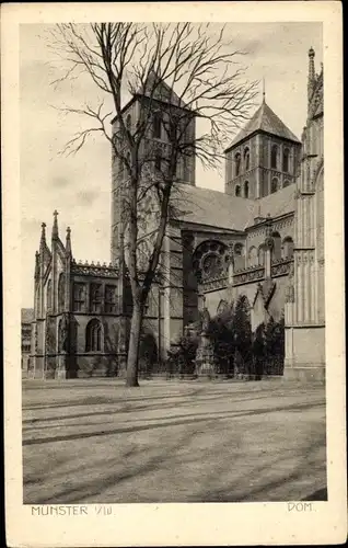 Ak Münster in Westfalen, Dom, Außenansicht