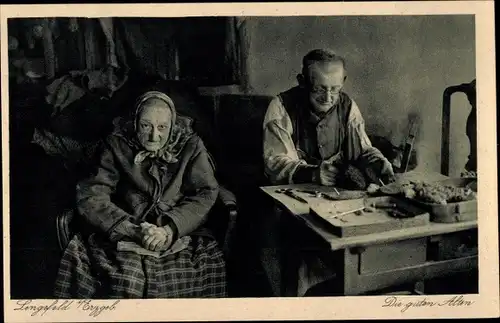 Ak Lengefeld im Erzgebirge Sachsen, Die guten Alten