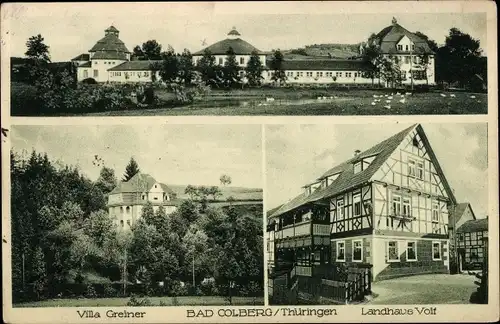 Ak Bad Colberg Heldburg in Thüringen, Villa Greiner, Landhaus Voif