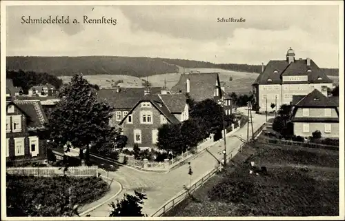 Ak Schmiedefeld am Rennsteig Thüringen, Schulstraße, Wohnhäuser