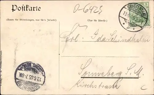 Buchstaben Ak Gräfenthal in Thüringen, Souvenir, Totalansicht