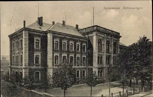 Ak Schleusingen in Thüringen, Gymnasium