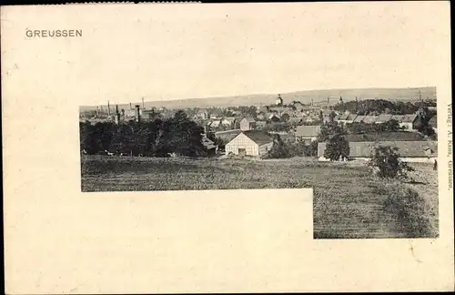 Ak Greußen im Kyffhäuserkreis Thüringen, Panorama