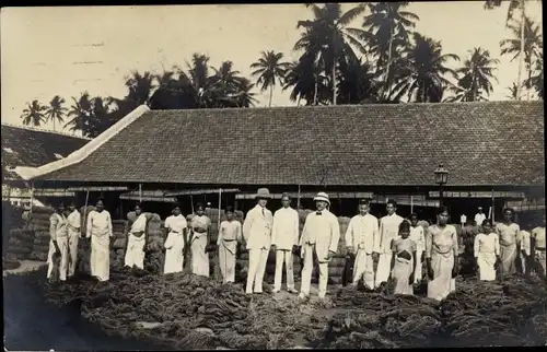 Foto Ak Kochi Cochin Indien, Ludolph Struve auf seiner Reise durch Indien und nach Ceylon 1912