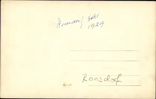 Foto Ak Ronsdorf Wuppertal in Nordrhein Westfalen, Menschengruppe 1929