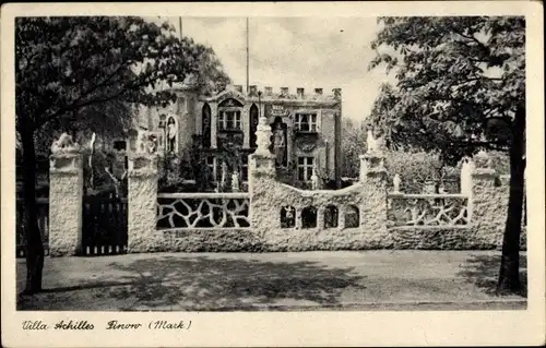 Ak Finow Eberswalde im Kreis Barnim, Villa Achilles