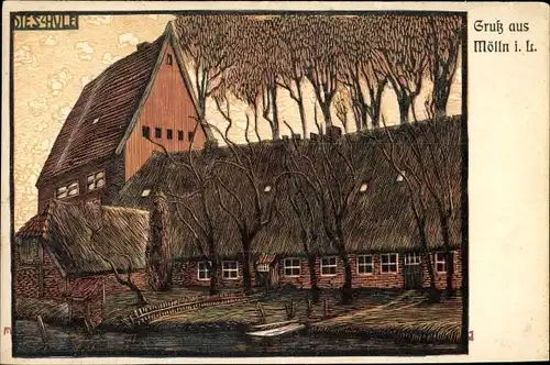 Künstler Litho Mölln im Herzogtum Lauenburg, Schule