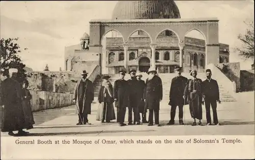 Ak Jerusalem Israel, Generalstand in der Omar-Moschee, Heilsarmee