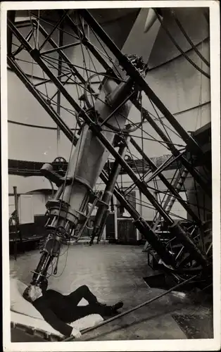 Foto Ak Greenwich London City, Royal Observatory, Telescope